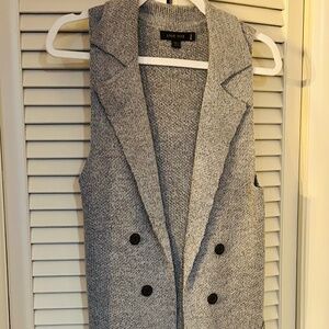 Love Tree Women's Sleeveless Long Sweater Vest Open Front Knit Cardigan